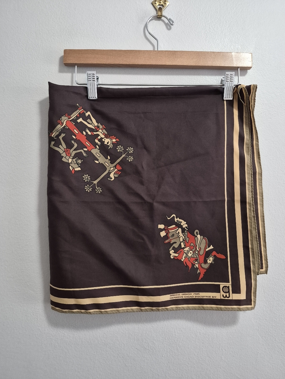 Gerkins Cacao Industrie B.V. Vintage Scarf Tribal Native Motif